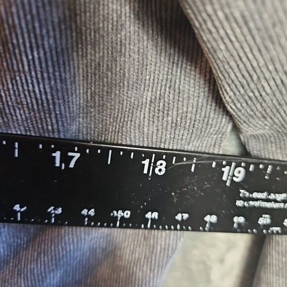 Christopher & Banks Women's gray SIZE M Zip  Jacket Corduroy - Picture 4 of 9